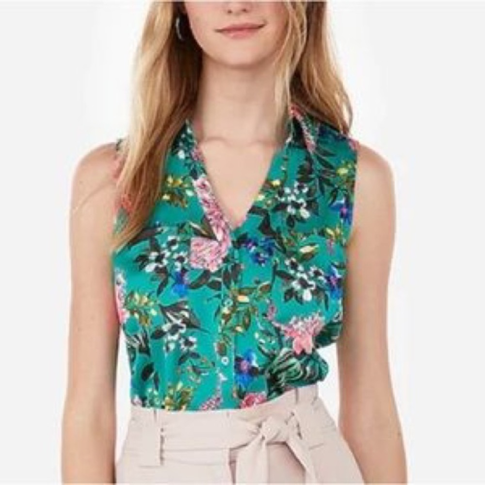 Express | Green Floral Slim Portofino